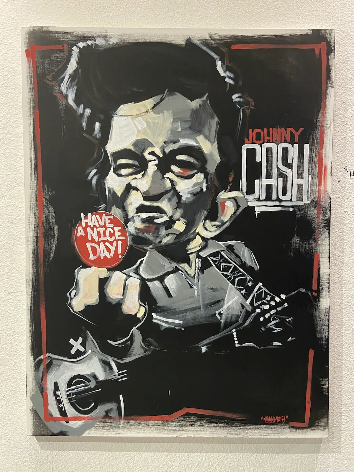 MAMMXTH Johnny Cash portrait artwork
