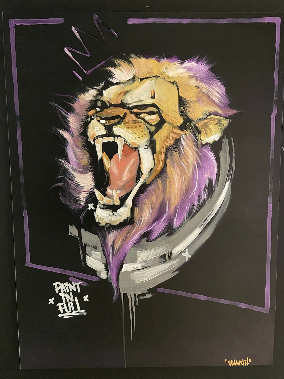 MAMMXTH lion portrait artwork